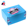 Caja de zapatos impresa personalizada azul envío cajas corruaged